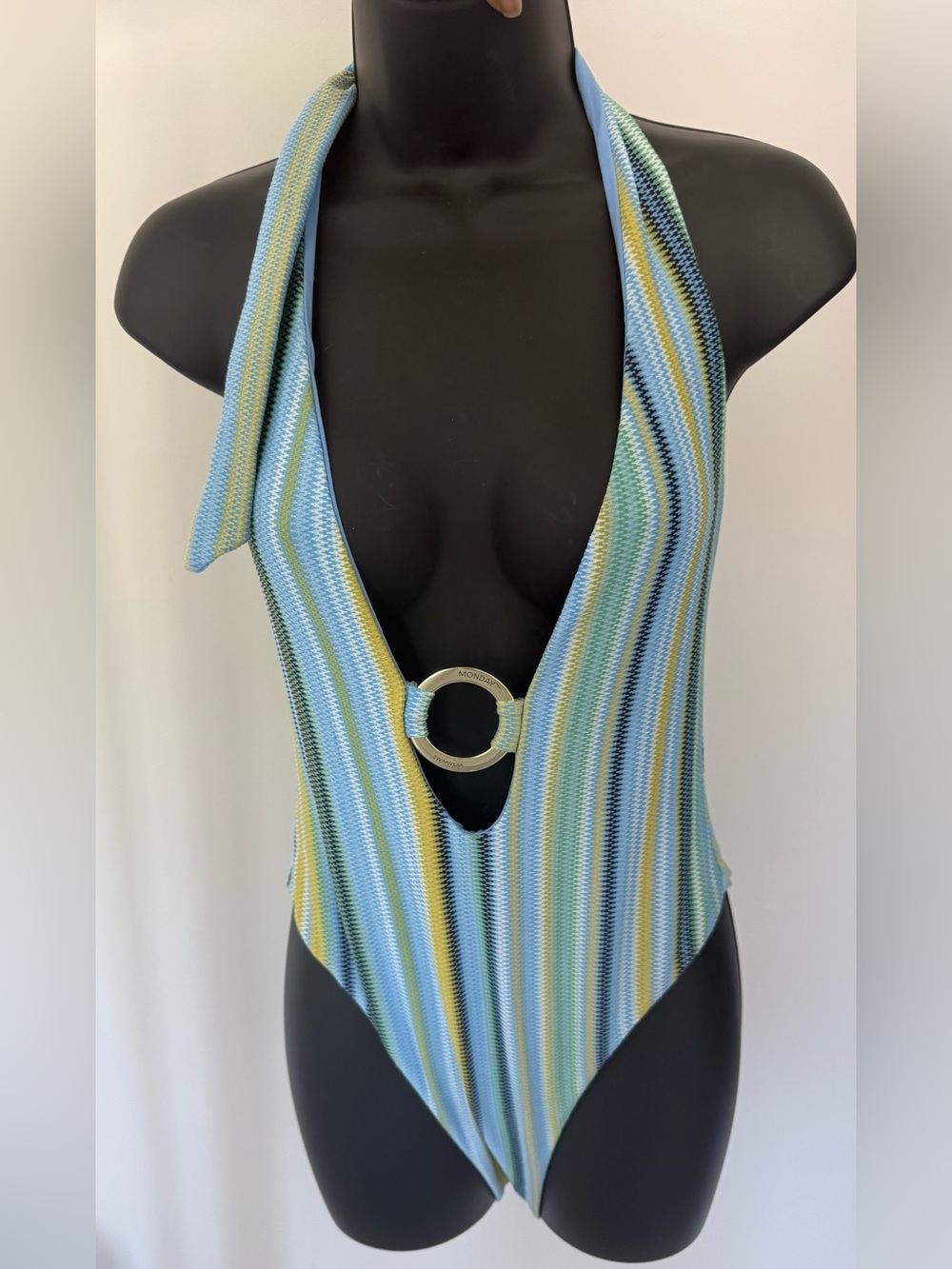 Monday Swimwear Montego One piece Sardinia Stripe Azure